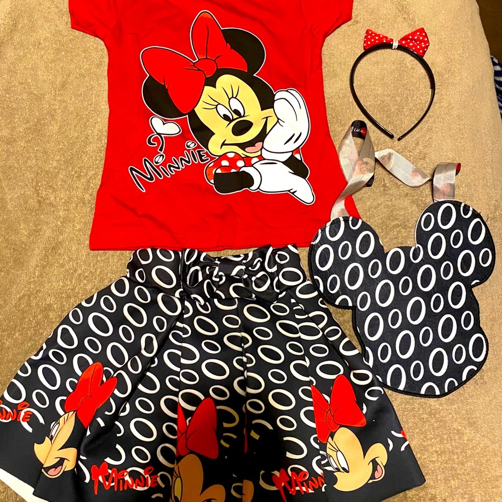 4pcMinnie Mouse Set LITTLE GIRLS